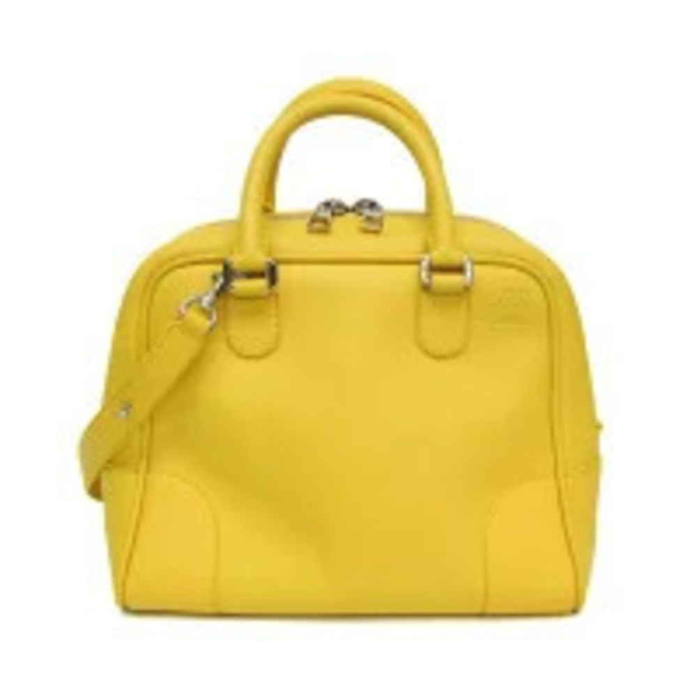 Loewe Amazona Leather 2Way Shoulder Bag Yellow